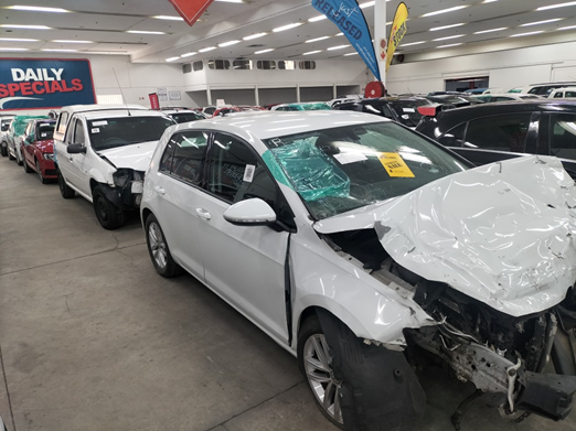 Crashed cars for sale at Hallmark Auto